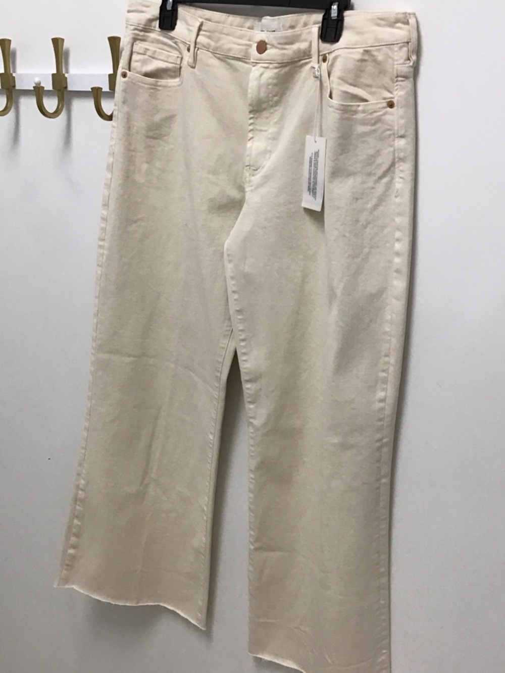 Womens Cream dear John mid rise fiona Jeans